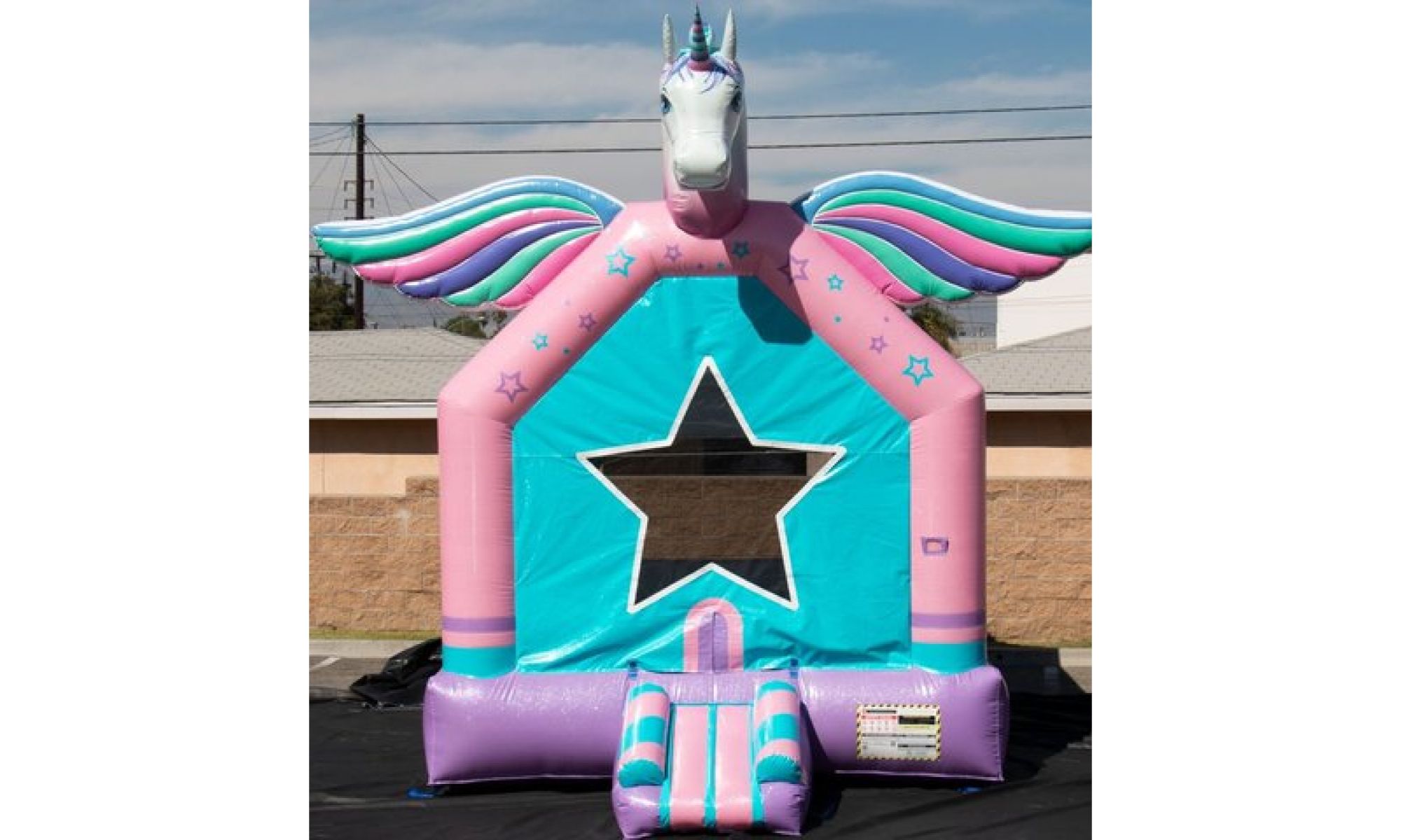 Unicorn Bounce House (L 13’ x W 13’ x H 18’)